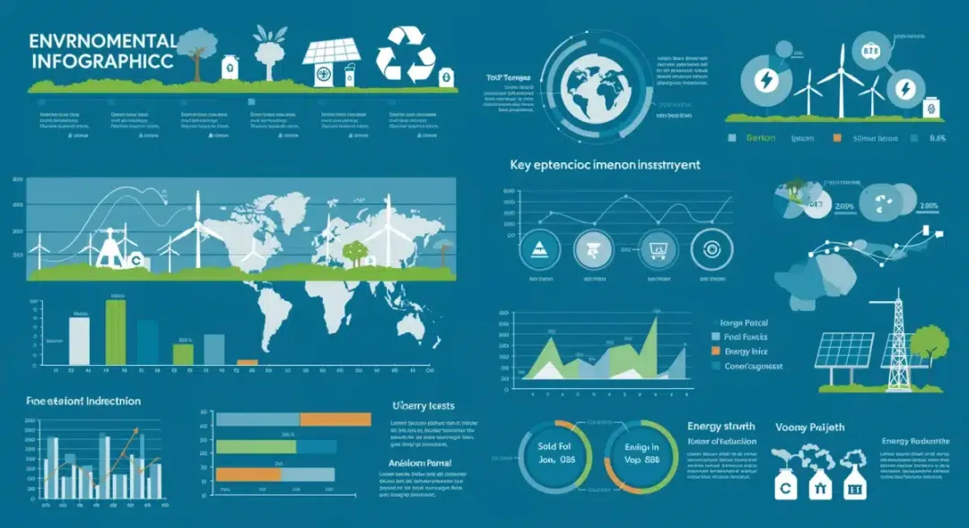 Infographic showing climate investments, job growth, and energy cost impact from the 2025 budget.