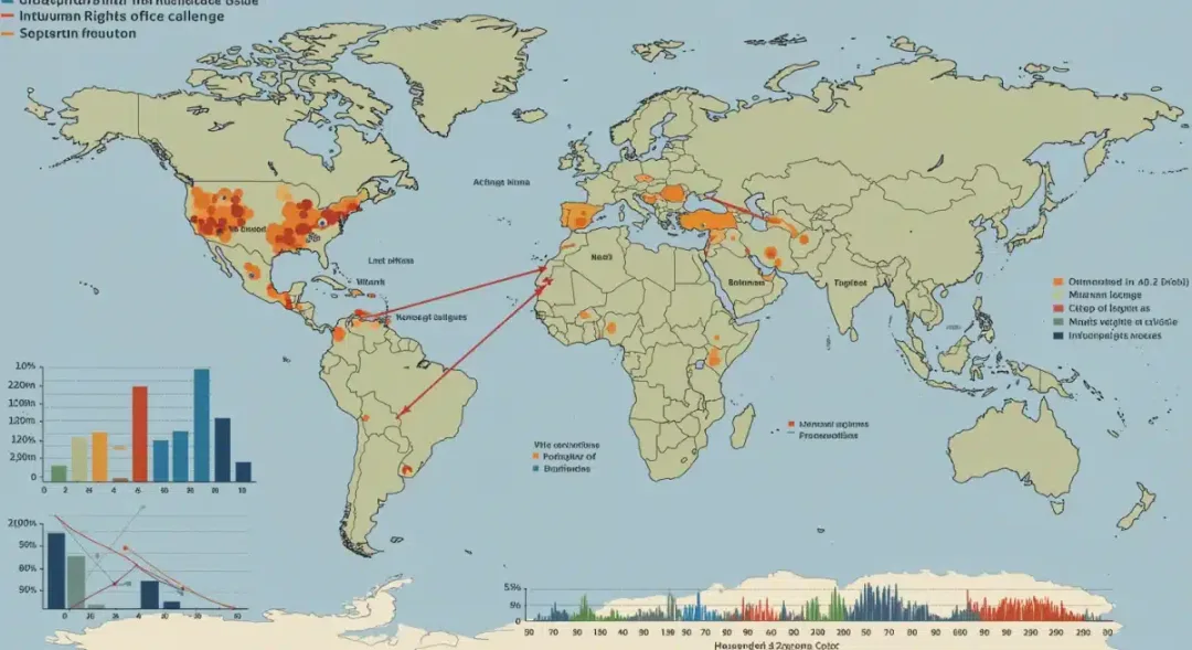 Global human rights challenges and international responses map
