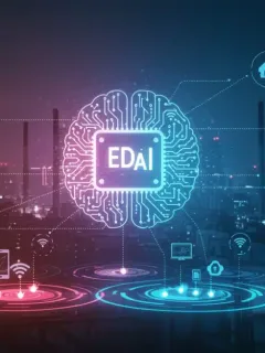 Edge AI network connecting devices and processing data for US businesses