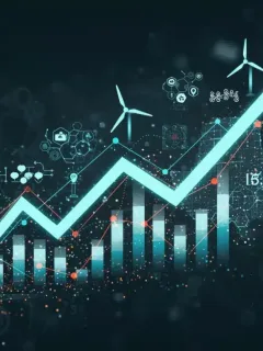 Dynamic visual of converging U.S. economic growth sectors 2025