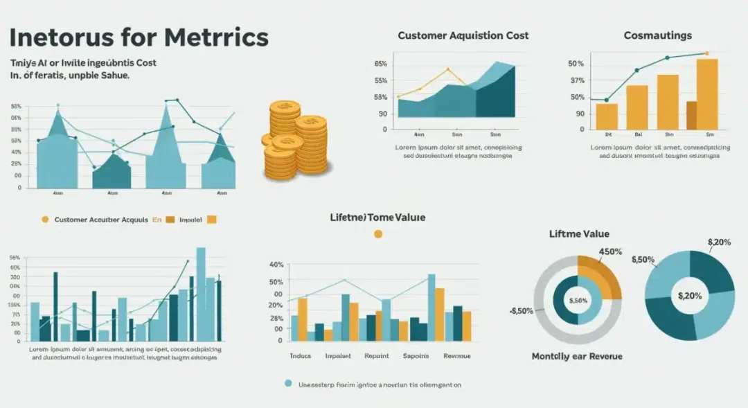 Infographic of key performance indicators for startup funding