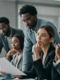 Small business owners reviewing 2025 federal regulations documents