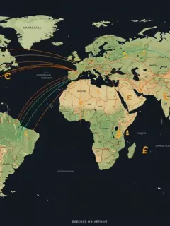 Global economic stability map with emerging market debt impact