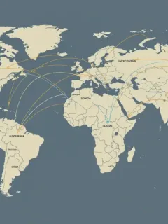 Global map illustrating U.S. foreign aid distribution and impact analysis.
