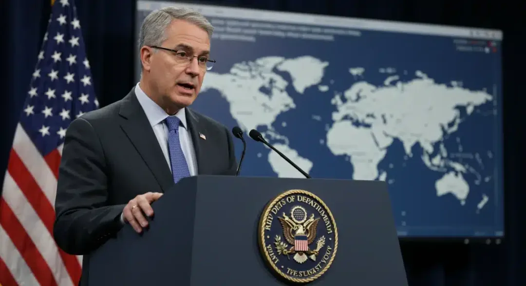 U.S. State Department official discussing travel advisories