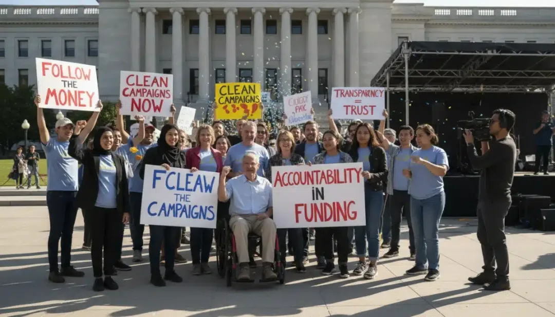 Citizens advocating for transparency in political funding and campaign finance.
