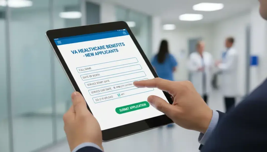 Digital application for new VA healthcare benefits