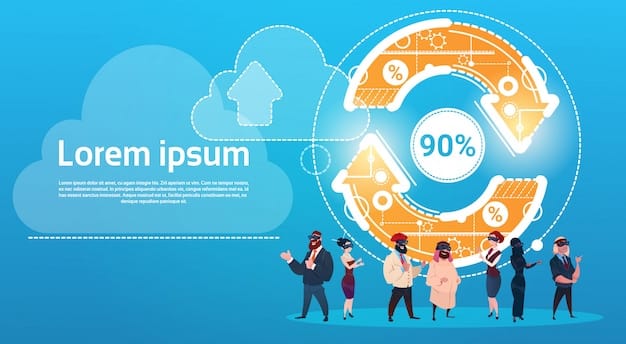 A detailed infographic illustrating the ROI of implementing cloud computing solutions for small businesses, highlighting cost savings, improved data security, and increased scalability.