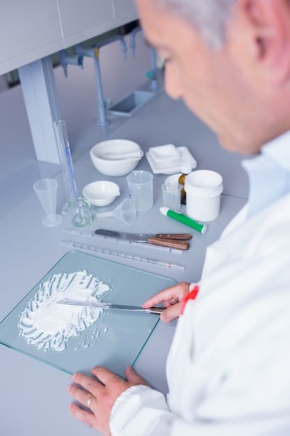 A scientist in a lab coat using advanced equipment for gene editing, with a focus on hands-on work and the cutting-edge technology involved.
