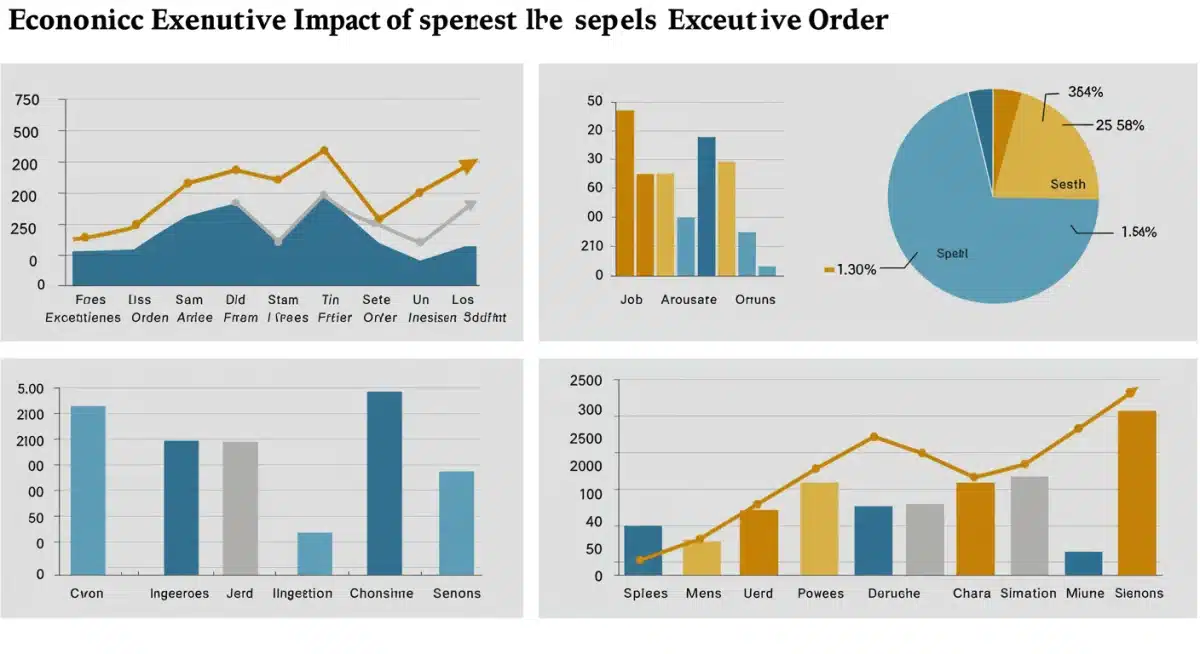 Infographic detailing economic impact of Q1 2025 executive orders