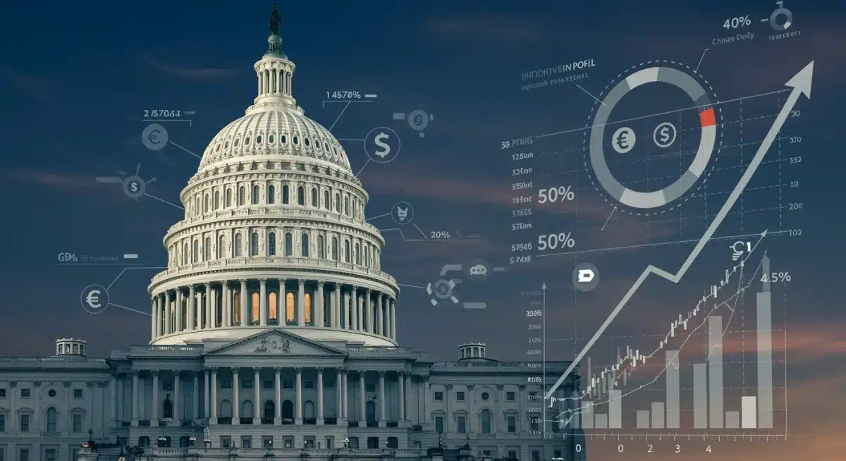 Infographic detailing economic stability and fiscal policy within the 2025 US legislative agenda.