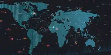 Market Shift: Geopolitical Events & US Trade Policies 2025 Global trade routes affected by geopolitical shifts, influencing US policy in 2025.