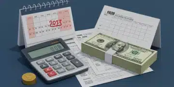 Financial tools representing U.S. corporate tax reforms for 2025 and the new 15% minimum tax.