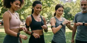 US users tracking health metrics with modern wearable technology in 2025.