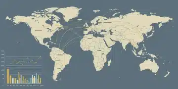 Global map illustrating U.S. foreign aid distribution and impact analysis.