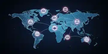 Global trade network with seven illuminated emerging markets, symbolizing future economic connections for US consumers in 2026.