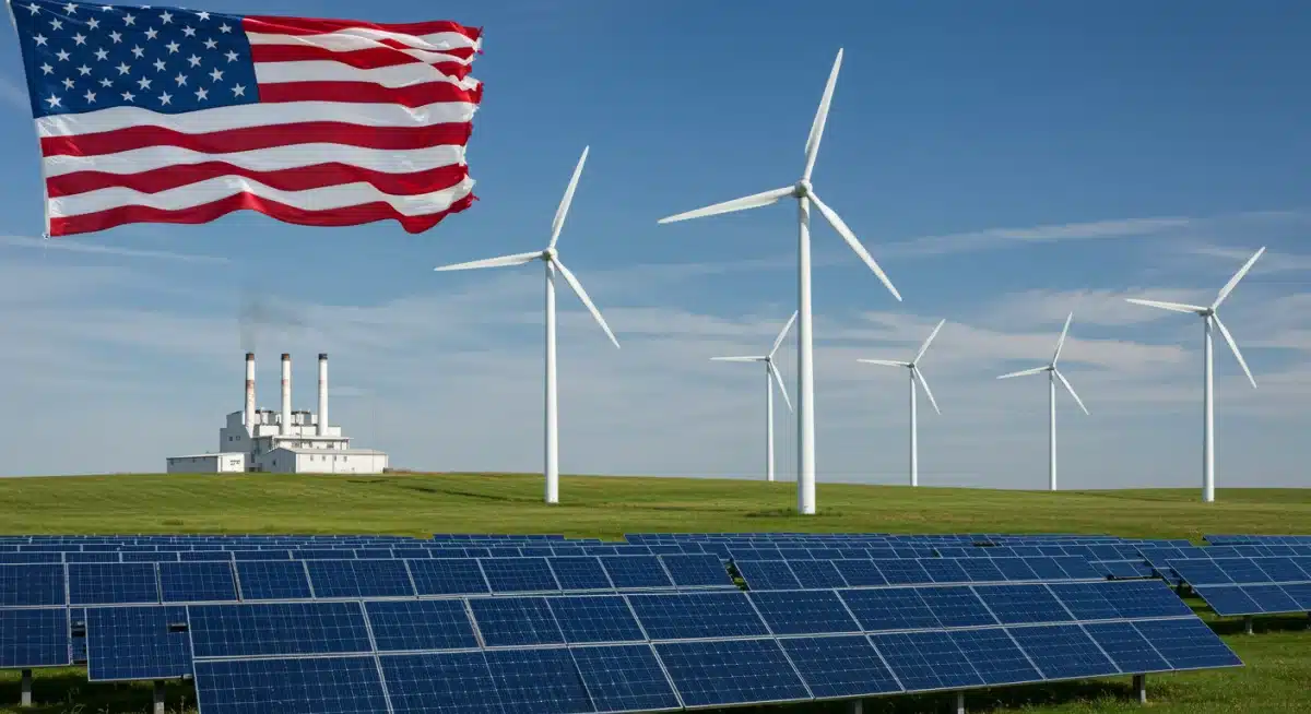 Renewable energy infrastructure in the U.S., representing investment and operational costs under new climate policies.