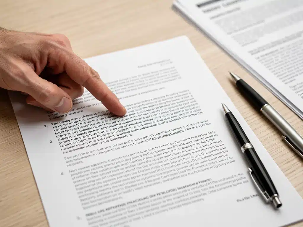 Hand pointing to a clause in a health benefit document, illustrating the specifics of COBRA subsidy changes.