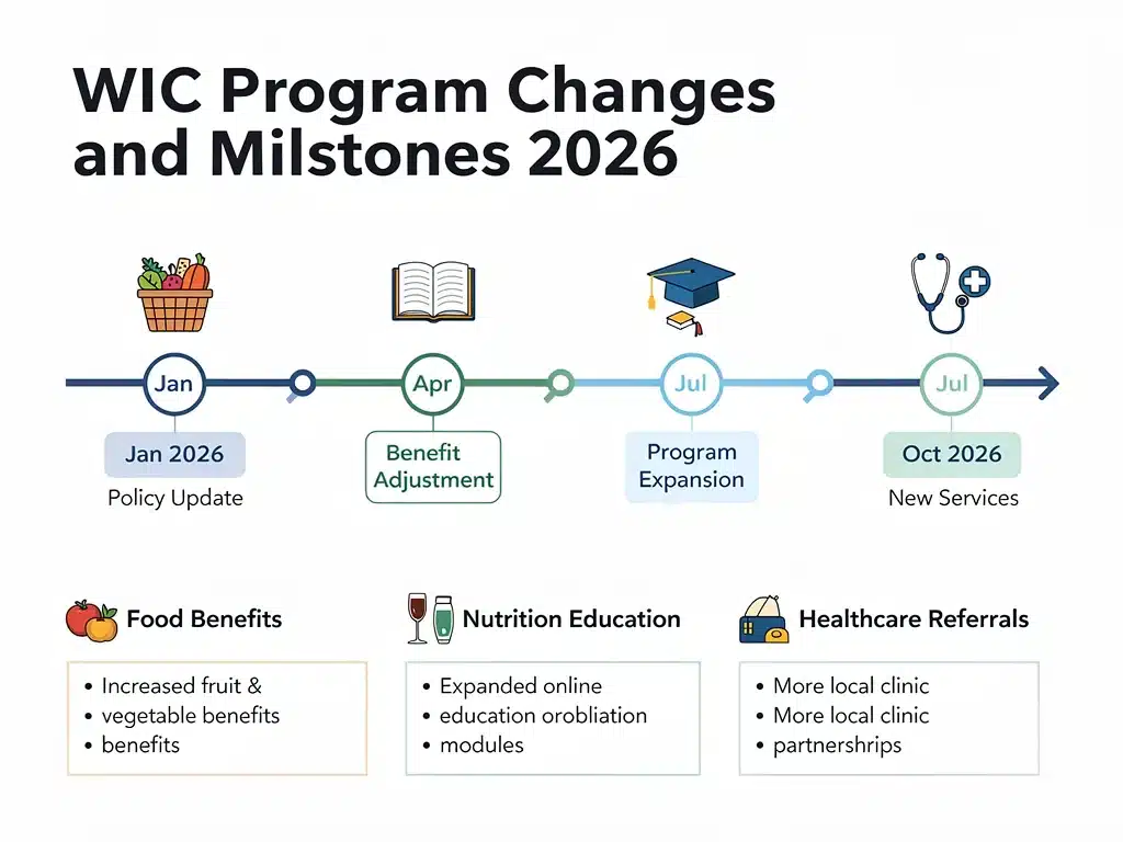 Timeline of WIC program changes and implementation phases
